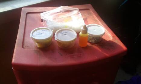 herbal first aid kit, wound salve, skin irritant salve, antiseptic, gauze,