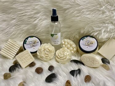 Handmade Soap, Body Mist, White Rose Collection